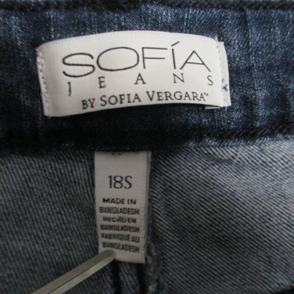 Sofia Vergara Jeans Melisa Flare blue jeans with stretch great condition sz 18S - Picture 2 of 10